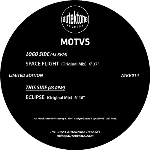 12" Exclusive Vinyl - MOTVS "Space Flight / Eclipse"